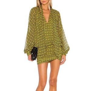 L’Academie Maelle Mini Dress in Gold Chain XS